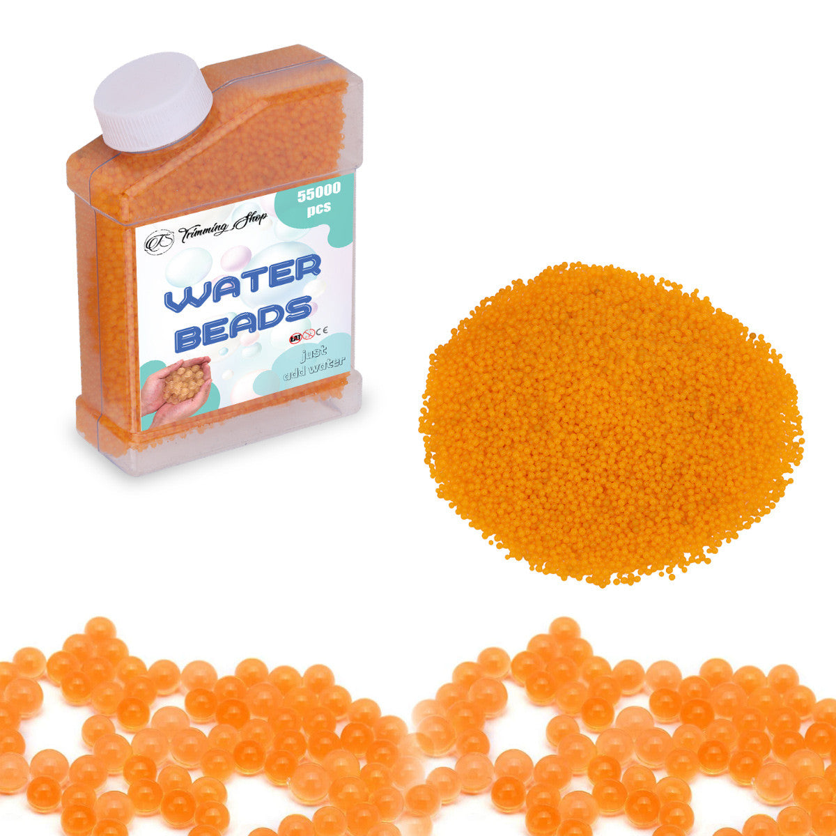 55,000pcs Aqua Gel Expanding Water Beads - Gold