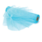 25m x 29cm Organza Sheer Roll - Aqua Blue