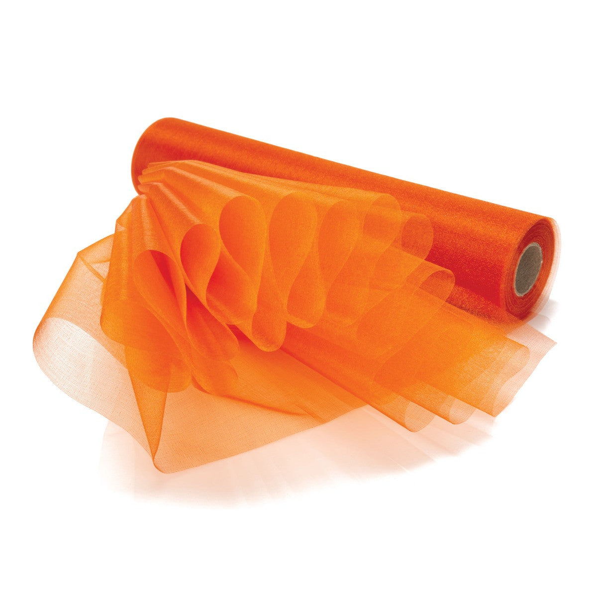 25m x 29cm Organza Sheer Roll - Burnt Orange