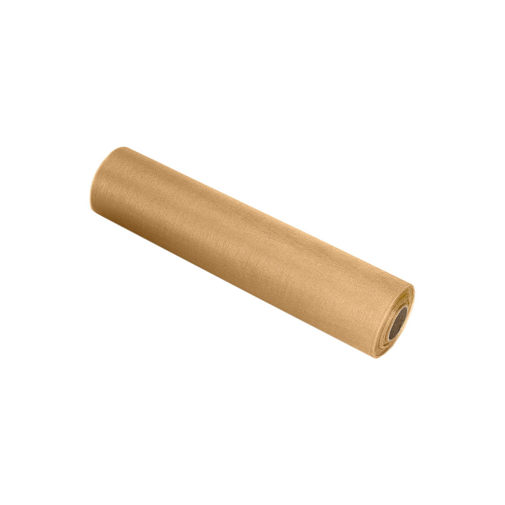 25m x 29cm Organza Sheer Roll - Champagne