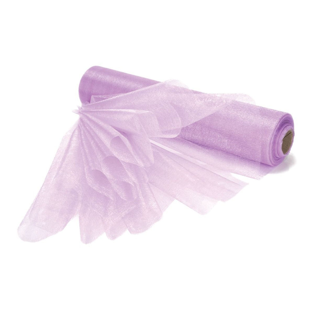 25m x 29cm Organza Sheer Roll - Light Purple