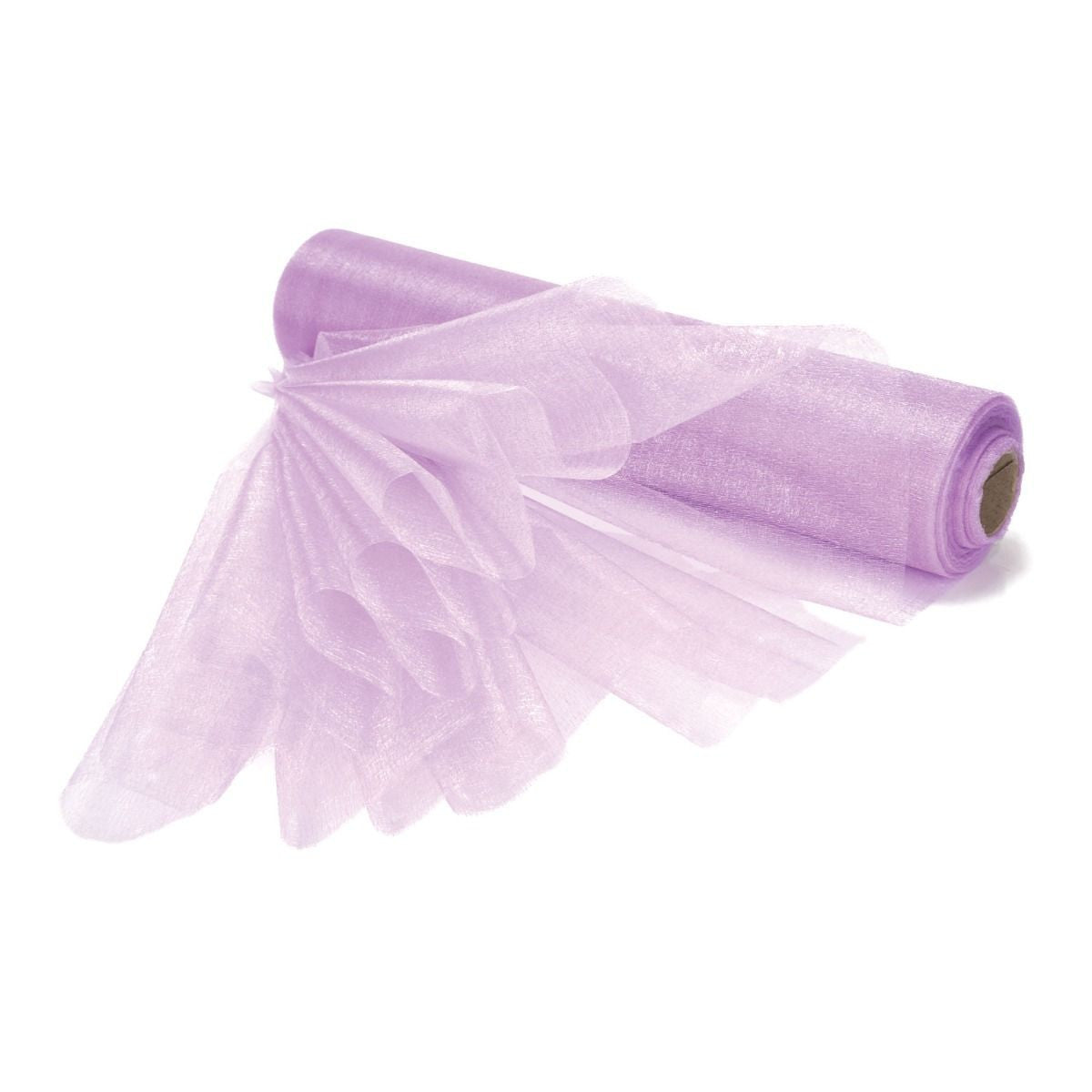 25m x 29cm Organza Sheer Roll - Light Purple