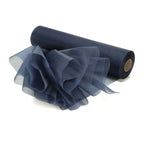 25m x 29cm Organza Sheer Roll - Navy