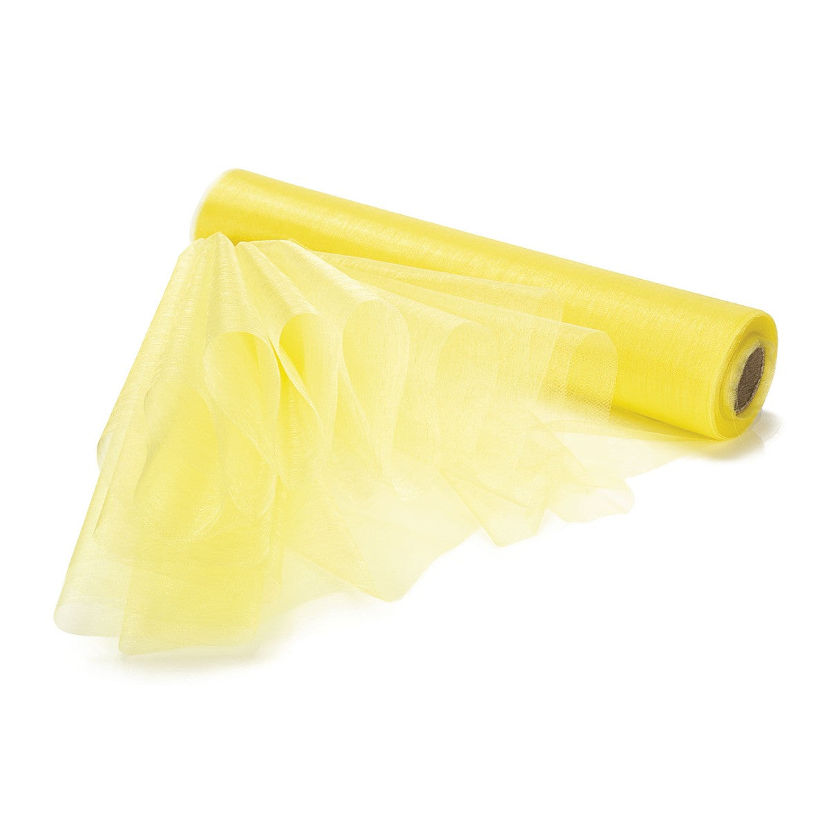 25m x 29cm Organza Sheer Roll - Yellow