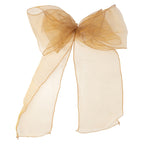 7" x 108" Organza Chair Sash - Antique Gold