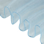 7" x 108" Organza Chair Sash - Aqua Blue