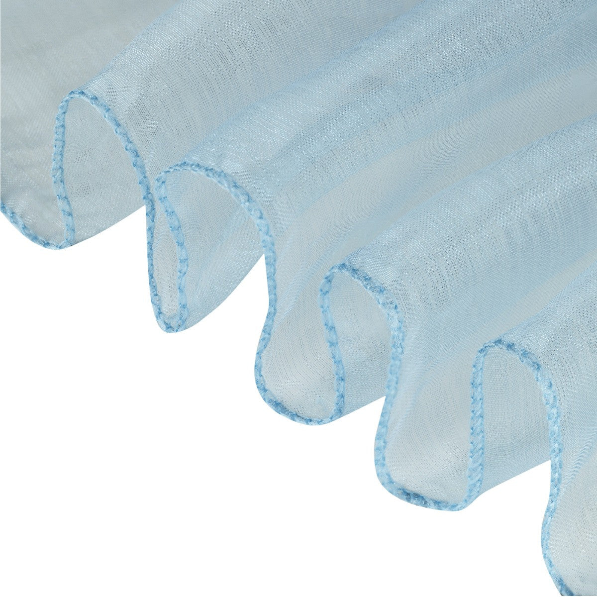 7" x 108" Organza Chair Sash - Aqua Blue