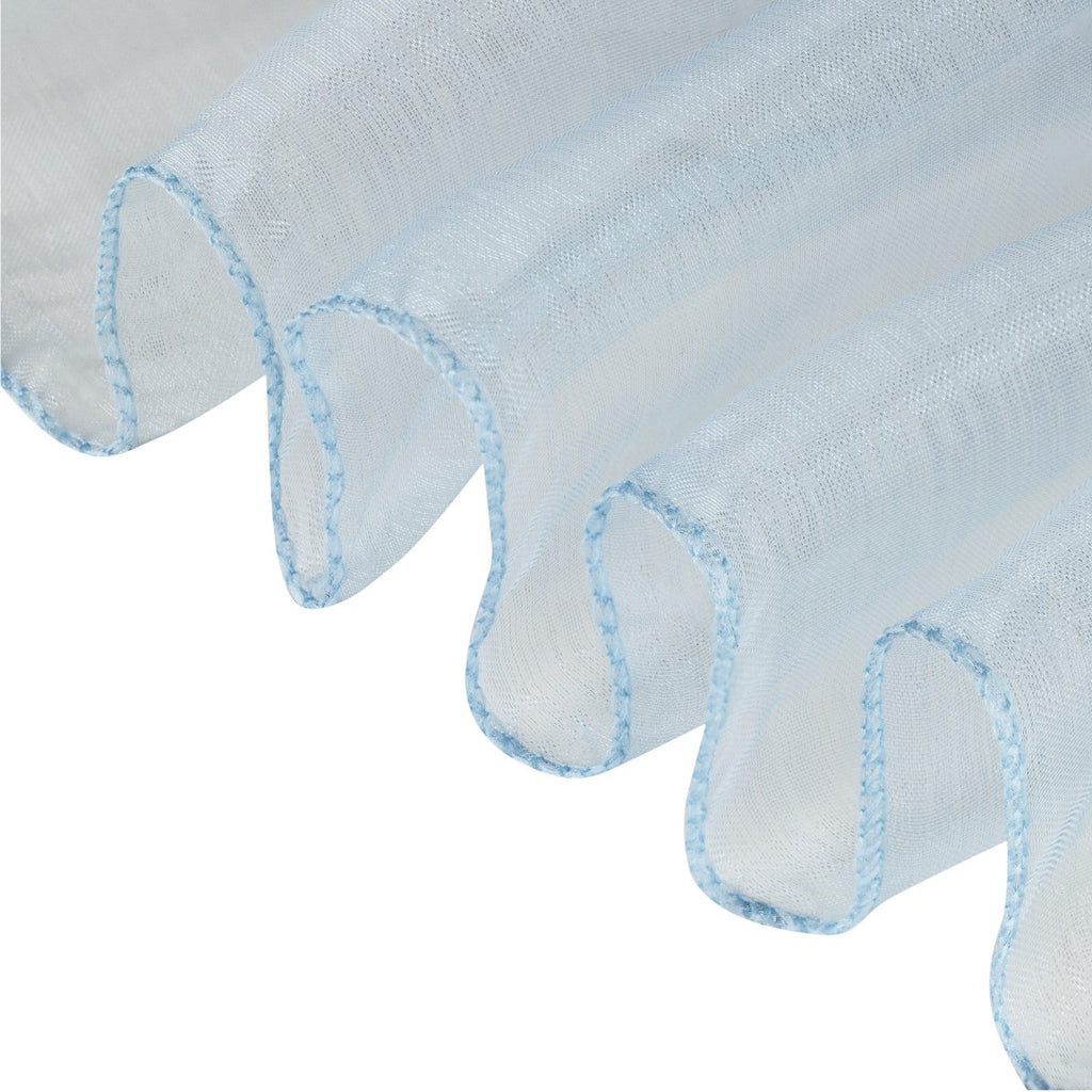 7" x 108" Organza Chair Sash - Baby Blue