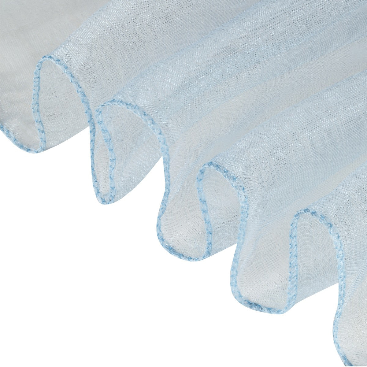7" x 108" Organza Chair Sash - Baby Blue