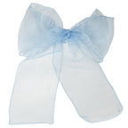7" x 108" Organza Chair Sash - Baby Blue