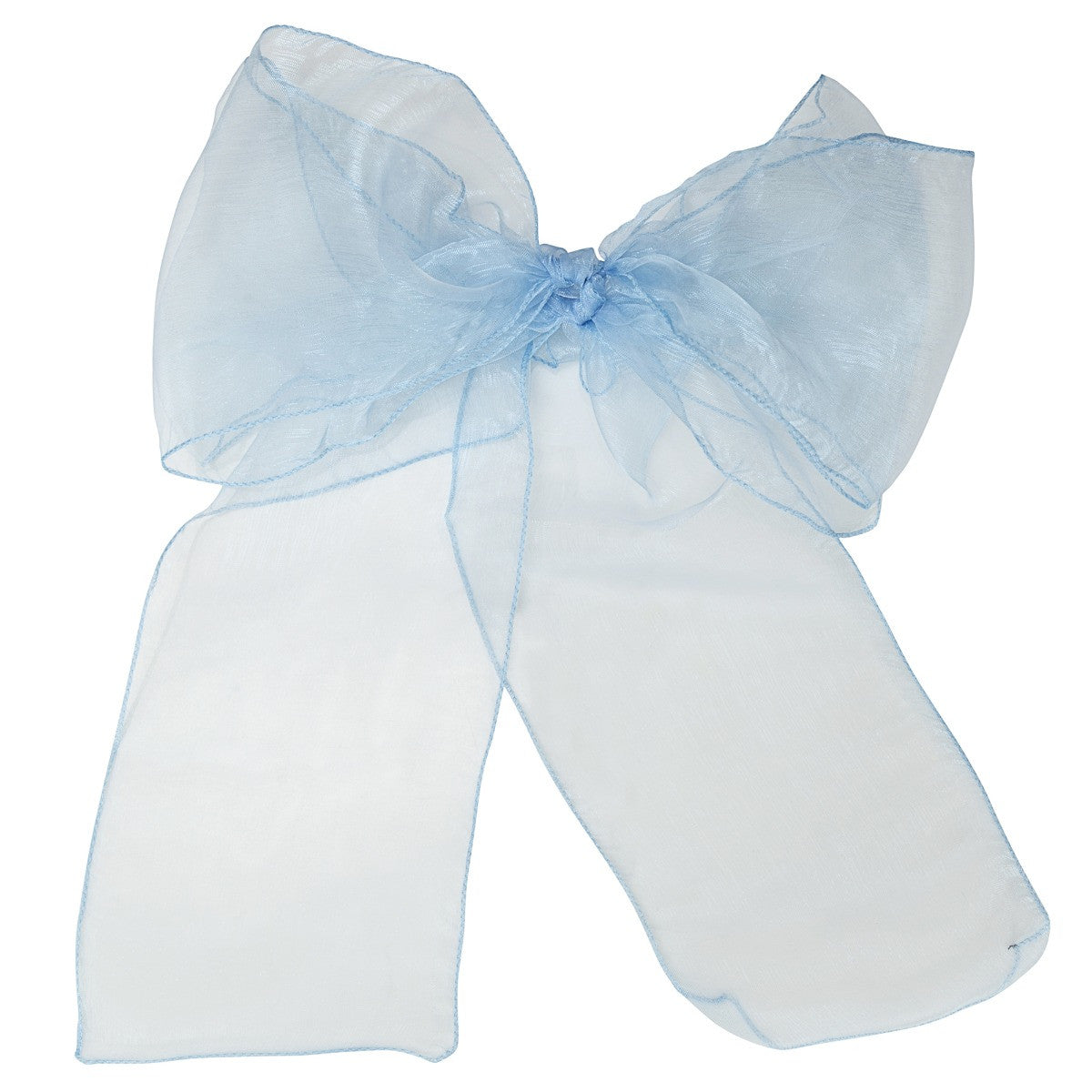 7" x 108" Organza Chair Sash - Baby Blue