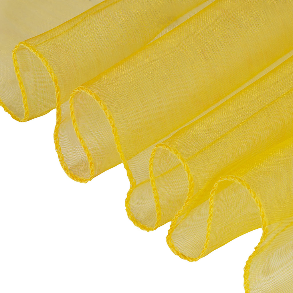 7" x 108" Organza Chair Sash - Bright Gold
