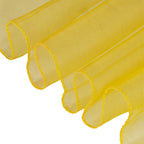 7" x 108" Organza Chair Sash - Bright Gold
