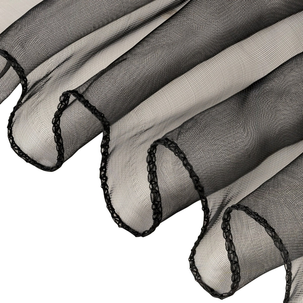 7" x 108" Organza Chair Sash - Black
