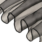 7" x 108" Organza Chair Sash - Black