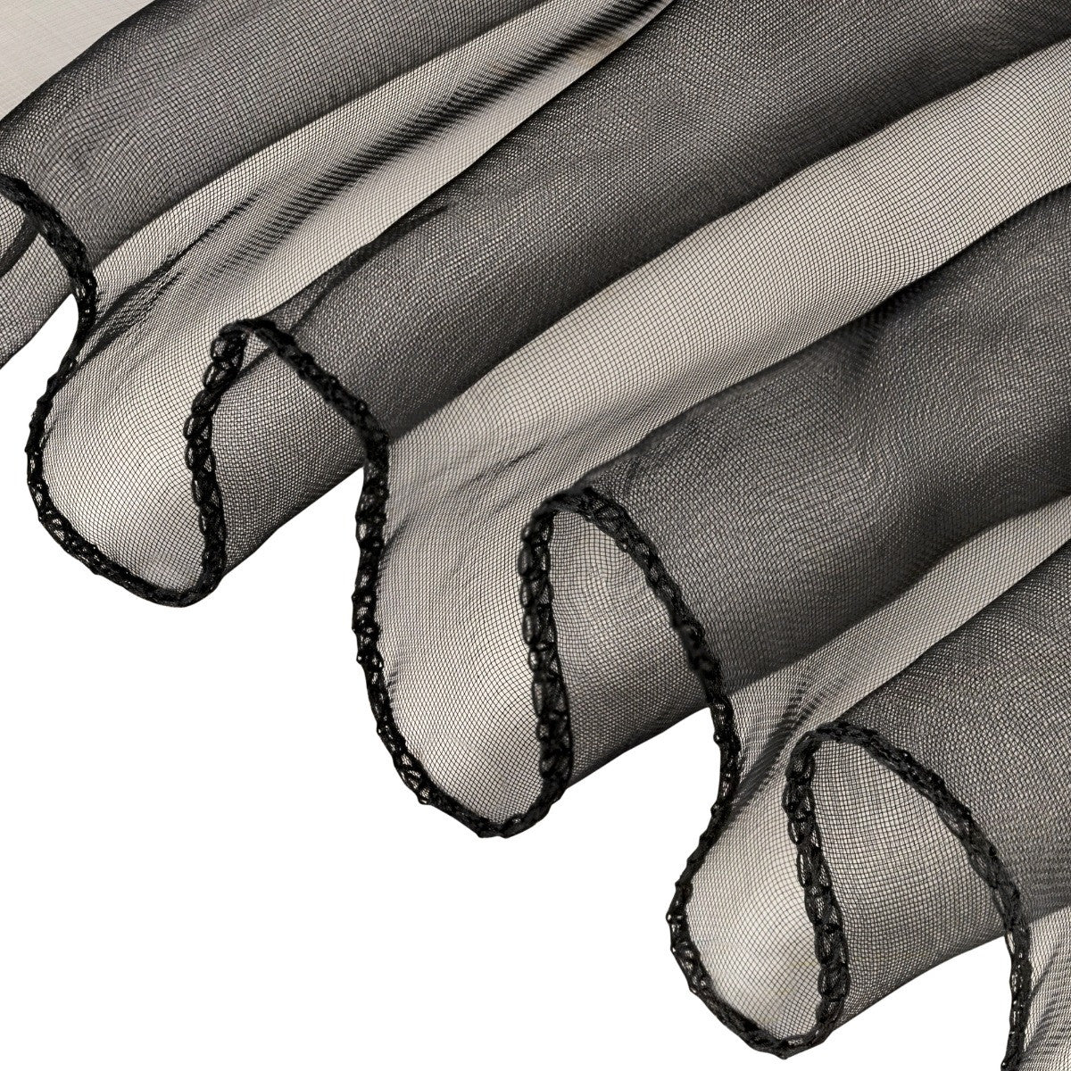 7" x 108" Organza Chair Sash - Black