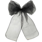 7" x 108" Organza Chair Sash - Black