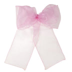 7" x 108" Organza Chair Sash - Baby Pink