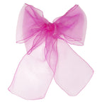 7" x 108" Organza Chair Sash - Bright Pink