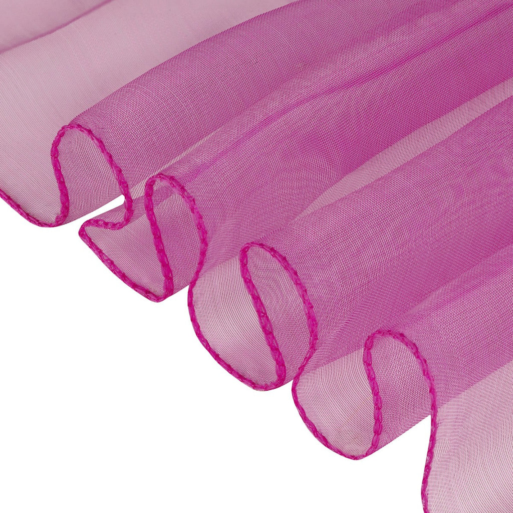 7" x 108" Organza Chair Sash - Bright Pink