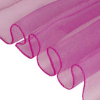 7" x 108" Organza Chair Sash - Bright Pink