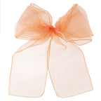 7" x 108" Organza Chair Sash - Coral Orange