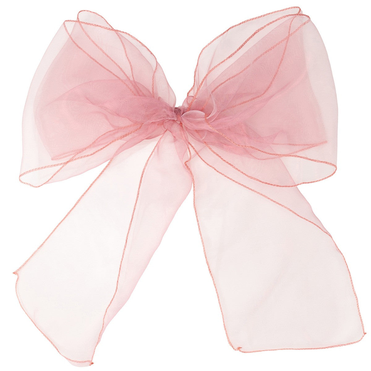 7" x 108" Organza Chair Sash - Dusty Rose