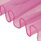 7" x 108" Organza Chair Sash - Fuschia