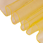 7" x 108" Organza Chair Sash - Gold