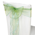 7" x 108" Organza Chair Sash - Green