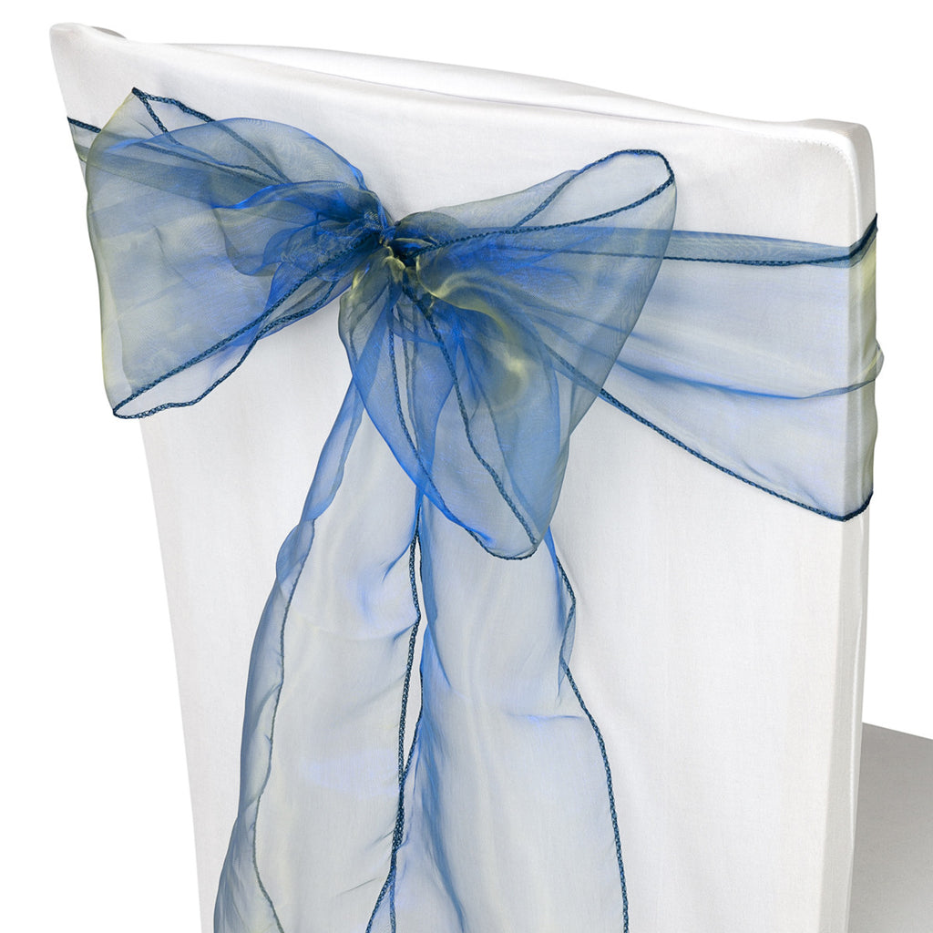 7" x 108" Organza Chair Sash - Hunter Green