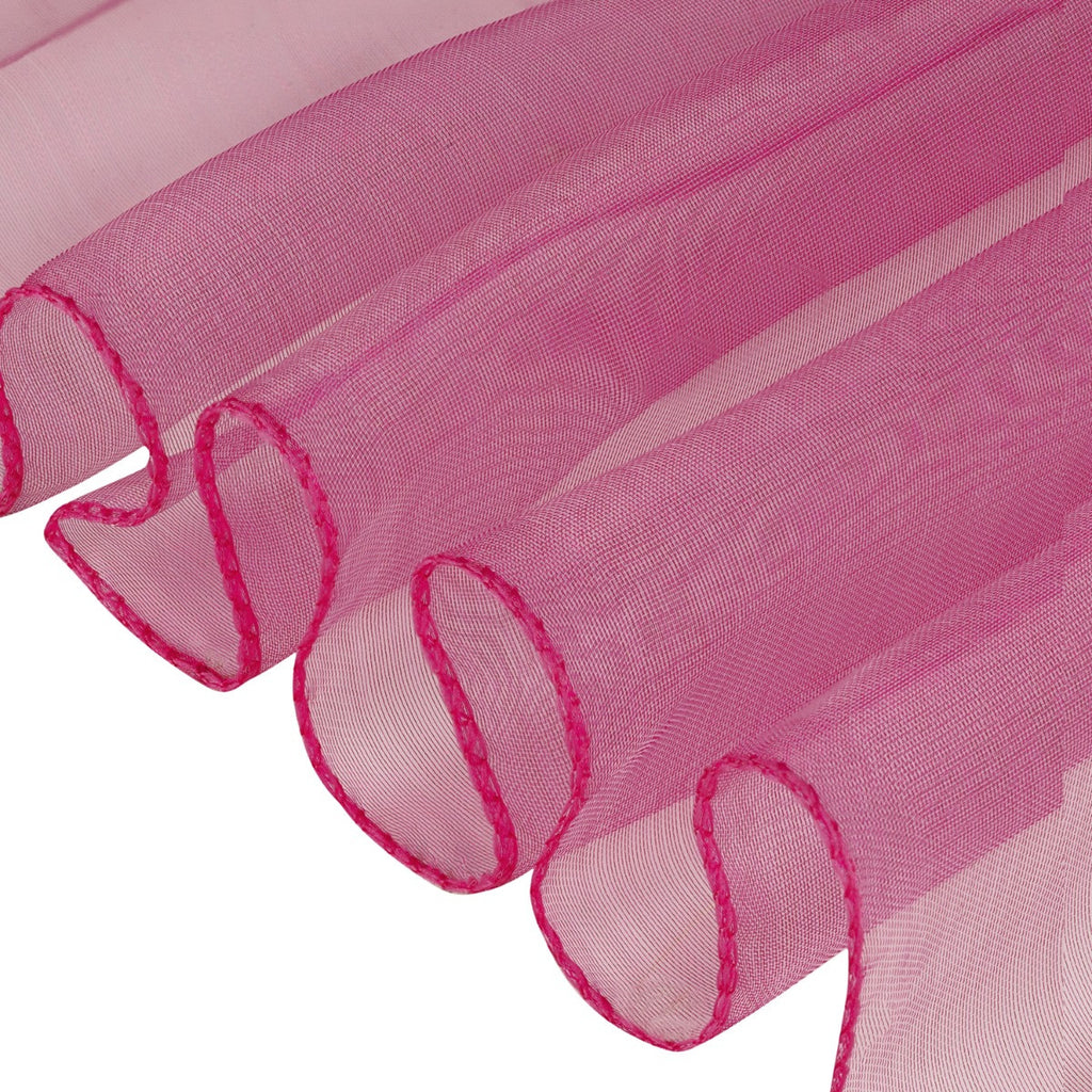 7" x 108" Organza Chair Sash - Hot Pink