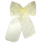 7" x 108" Organza Chair Sash - Ivory