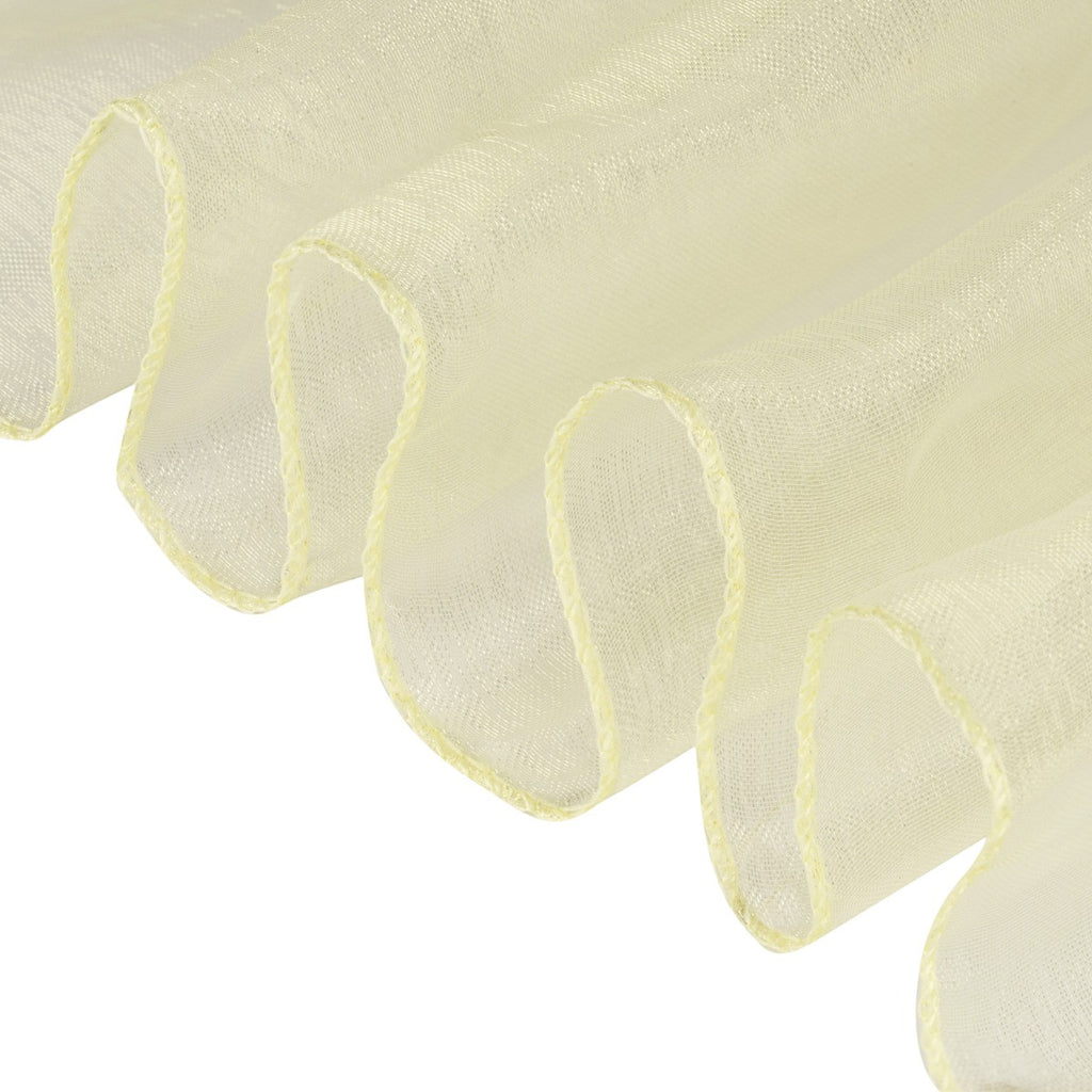7" x 108" Organza Chair Sash - Ivory