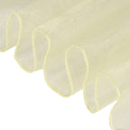 7" x 108" Organza Chair Sash - Ivory