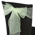 7" x 108" Organza Chair Sash - Mint