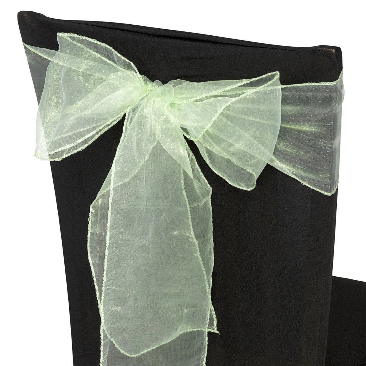 7" x 108" Organza Chair Sash - Mint