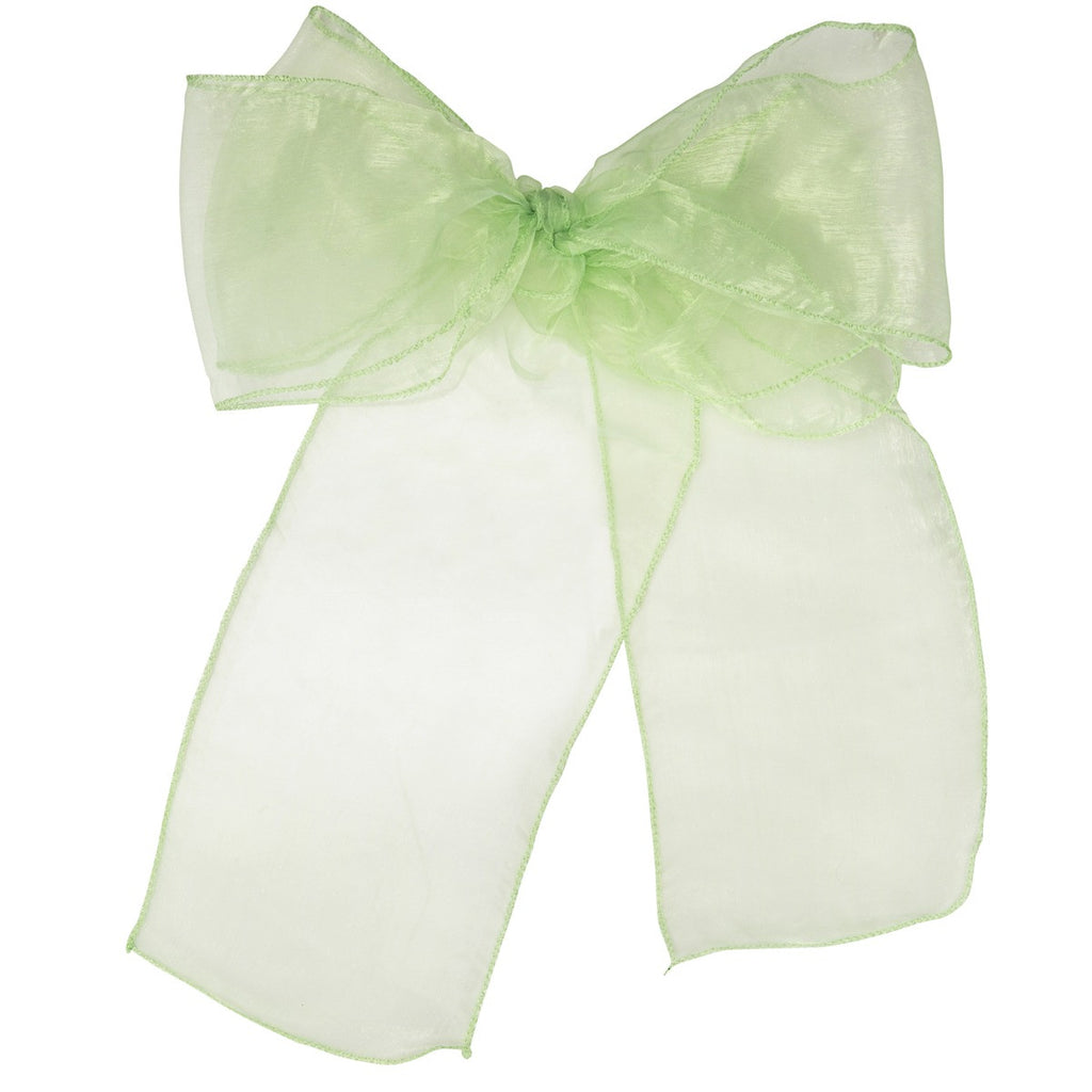 7" x 108" Organza Chair Sash - Mint