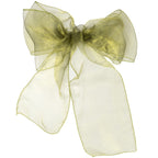 7" x 108" Organza Chair Sash - Olive Green