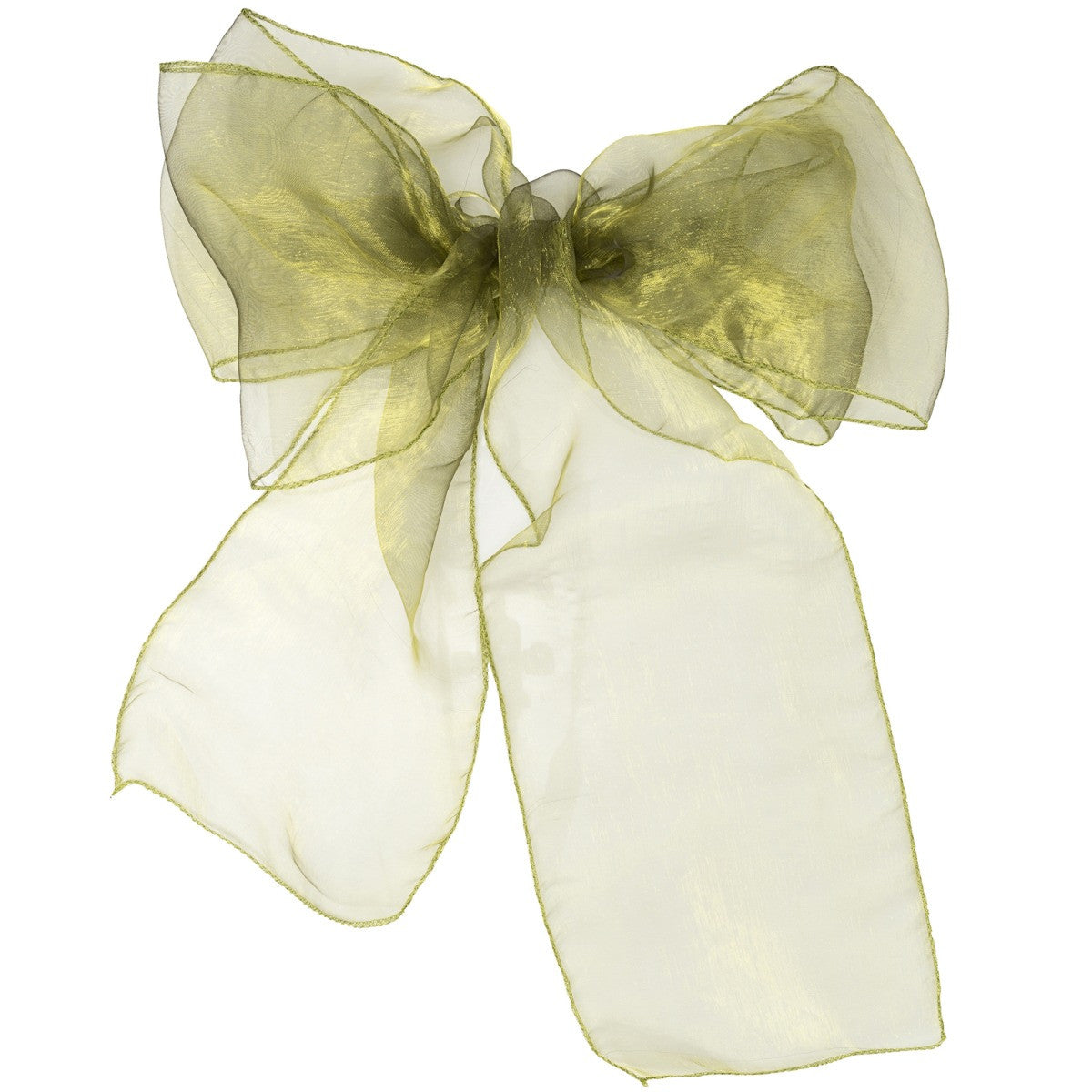 7" x 108" Organza Chair Sash - Olive Green