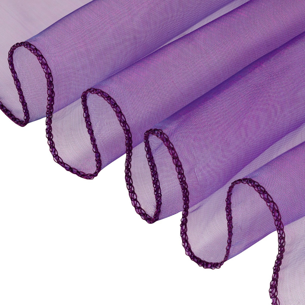 7" x 108" Organza Chair Sash - Violet