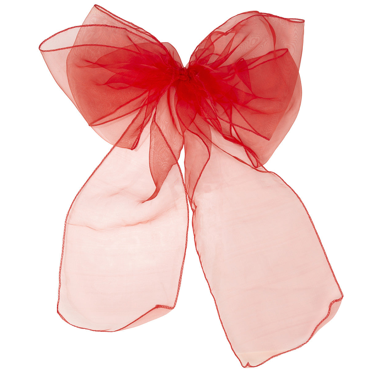 7" x 108" Organza Chair Sash - Red