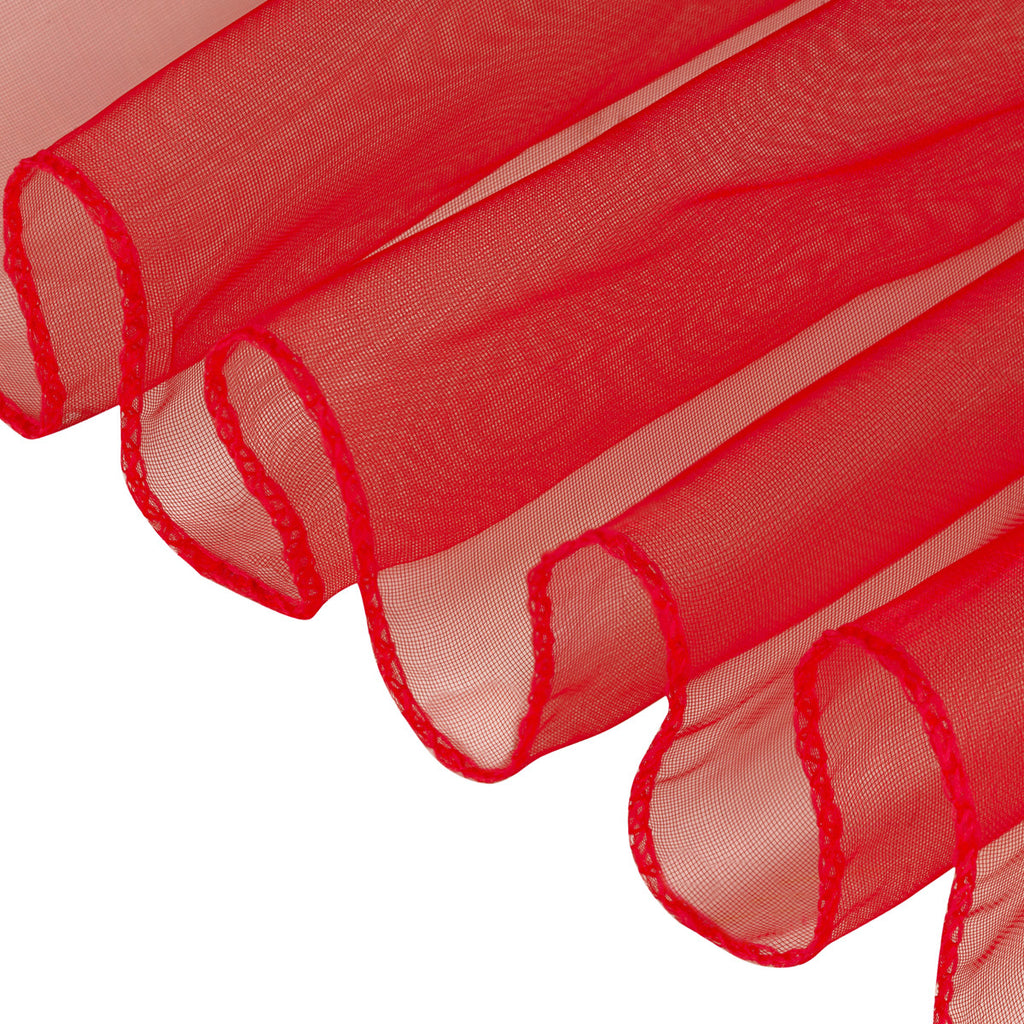 7" x 108" Organza Chair Sash - Red
