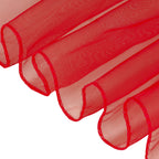 7" x 108" Organza Chair Sash - Red