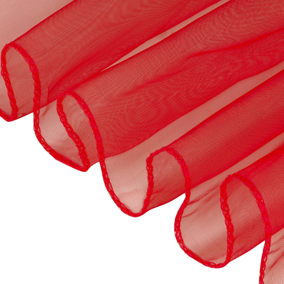7" x 108" Organza Chair Sash - Red