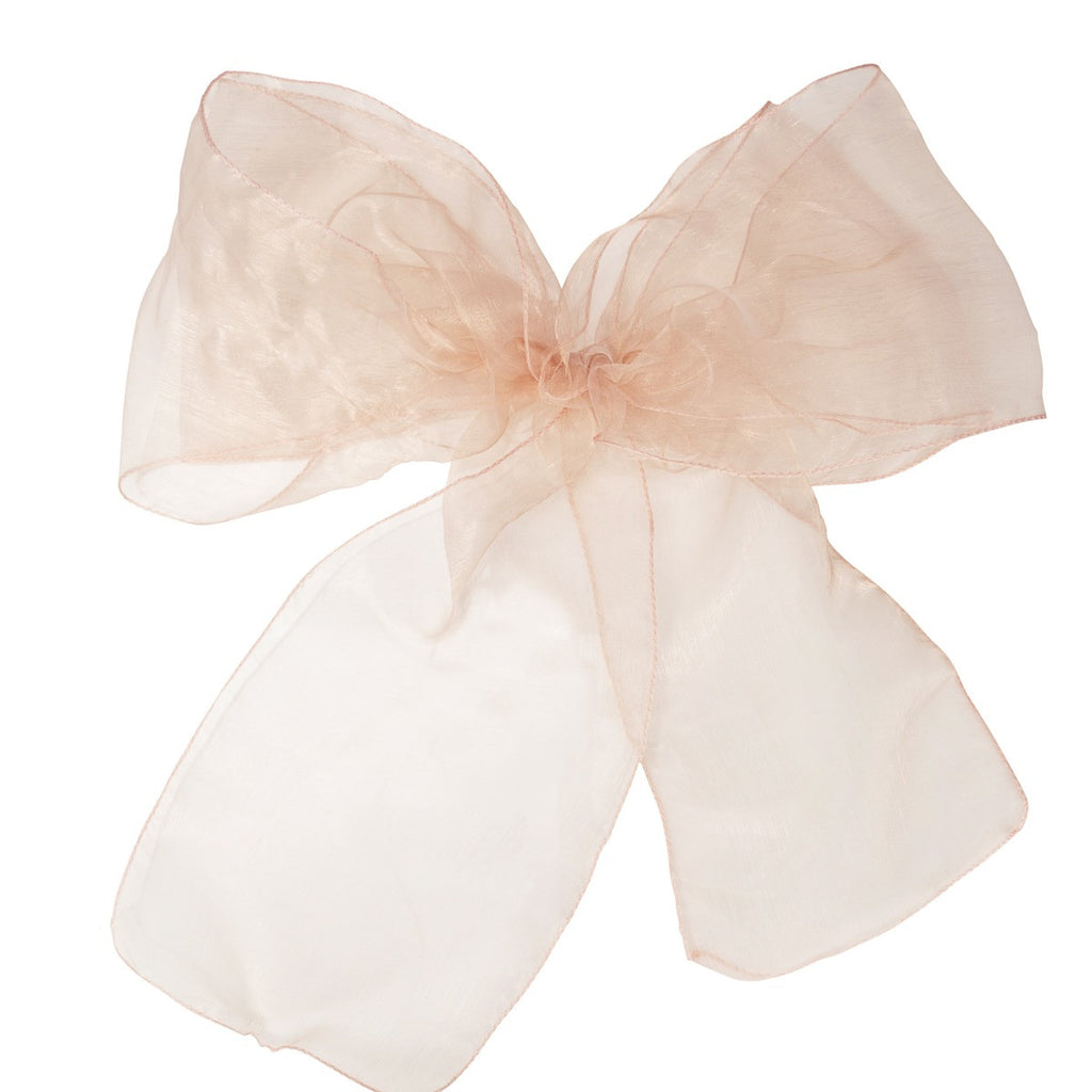 7" x 108" Organza Chair Sash - Rose Gold