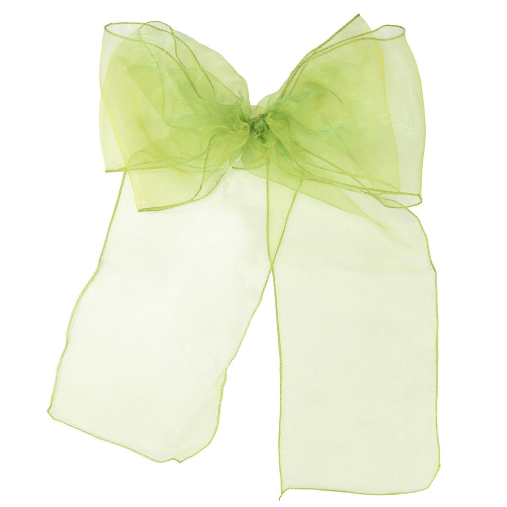 7" x 108" Organza Chair Sash - Sage