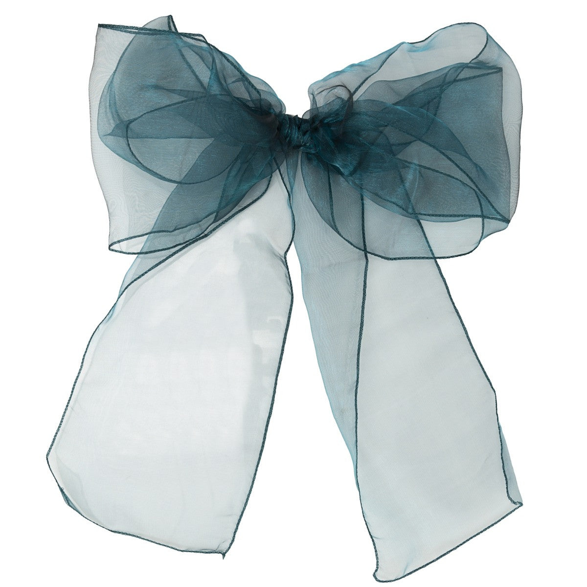 7" x 108" Organza Chair Sash - Teal Green