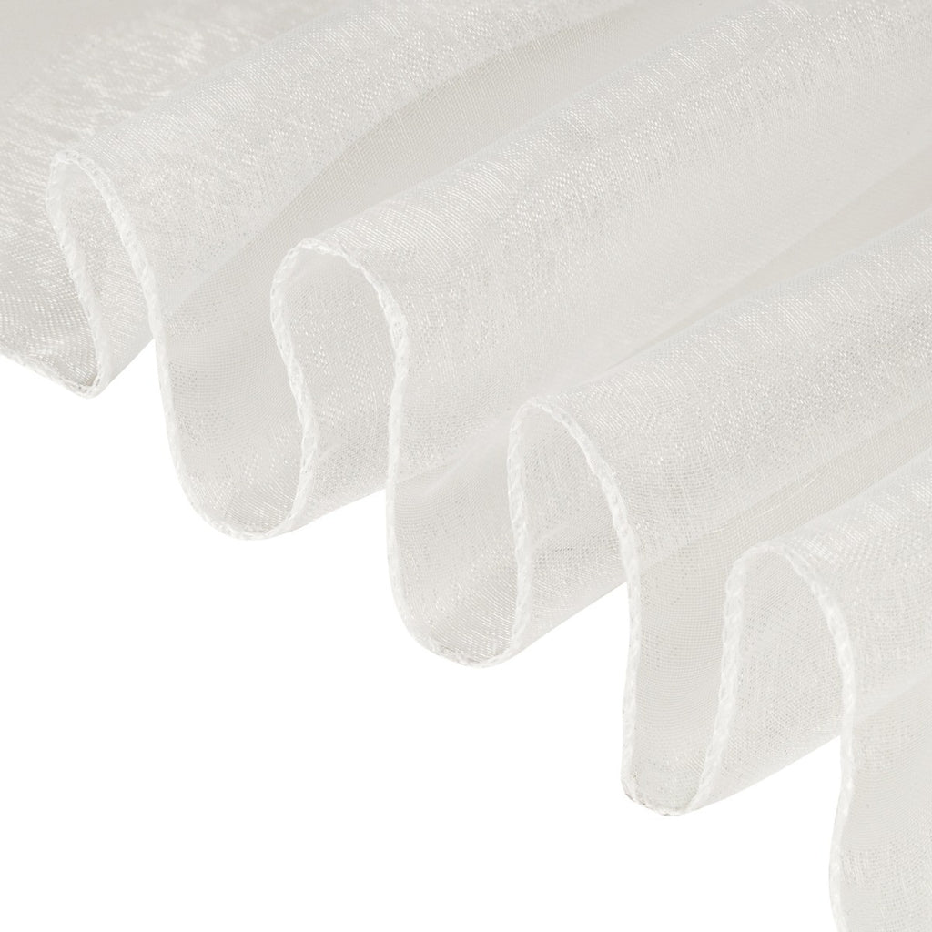 7" x 108" Organza Chair Sash - White