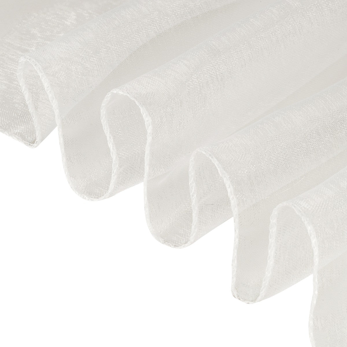 7" x 108" Organza Chair Sash - White